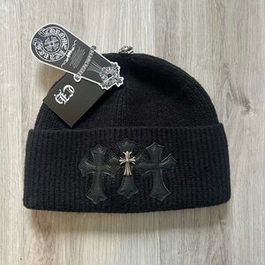 Black Chrome Hearts Beanie
